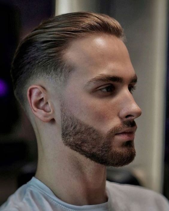 Modern Slick Back with Fade