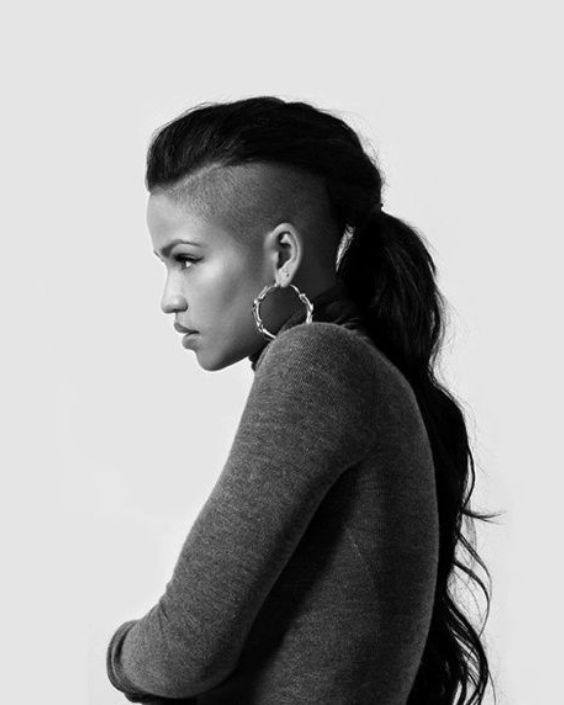 Mohawk Ponytail with Undercut