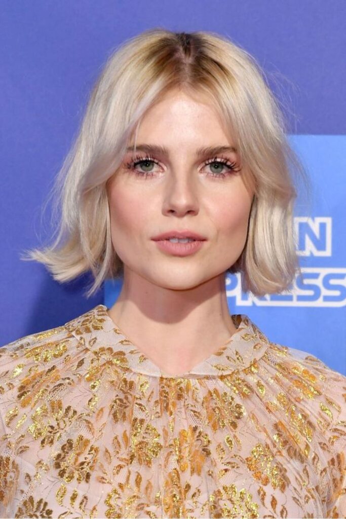 Platinum-Blonde Bob Haircut