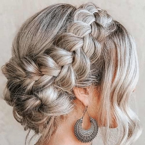 Queen Crown Braid Hairstyle