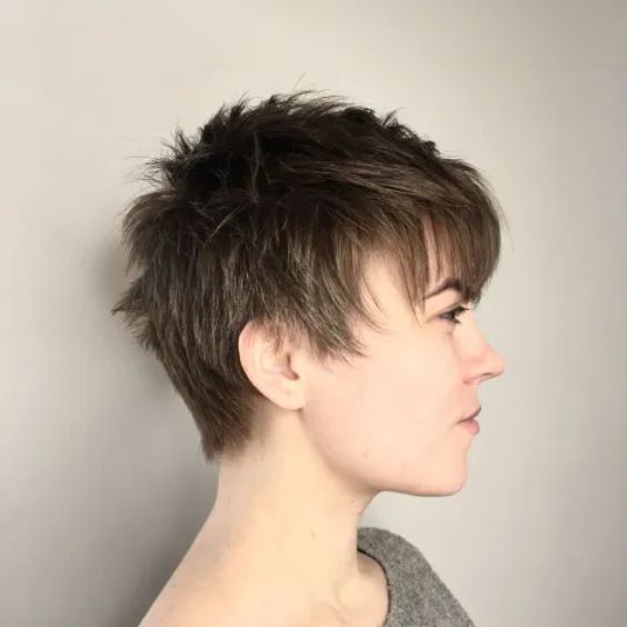 Sharp Spiky Pixie With Chopped Layers