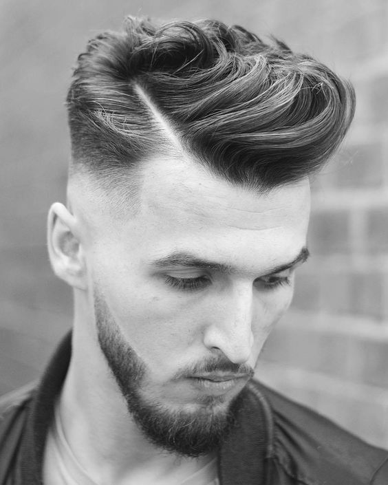 Side Part Undercut with High Skin Fade