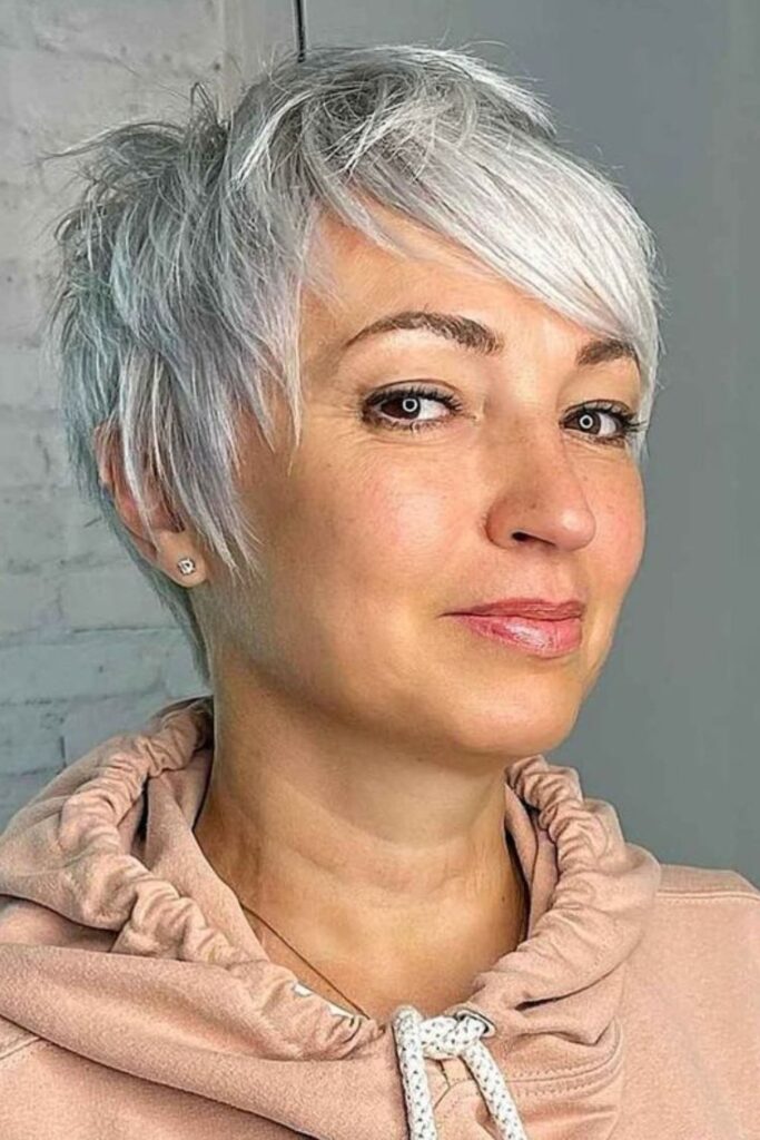 Side-Swept Pixie Cut