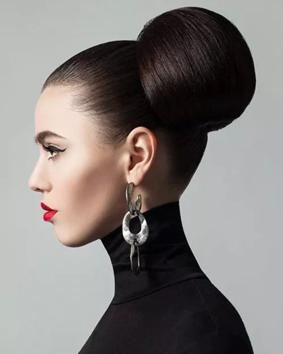 Sleek High Ponytail with Bun