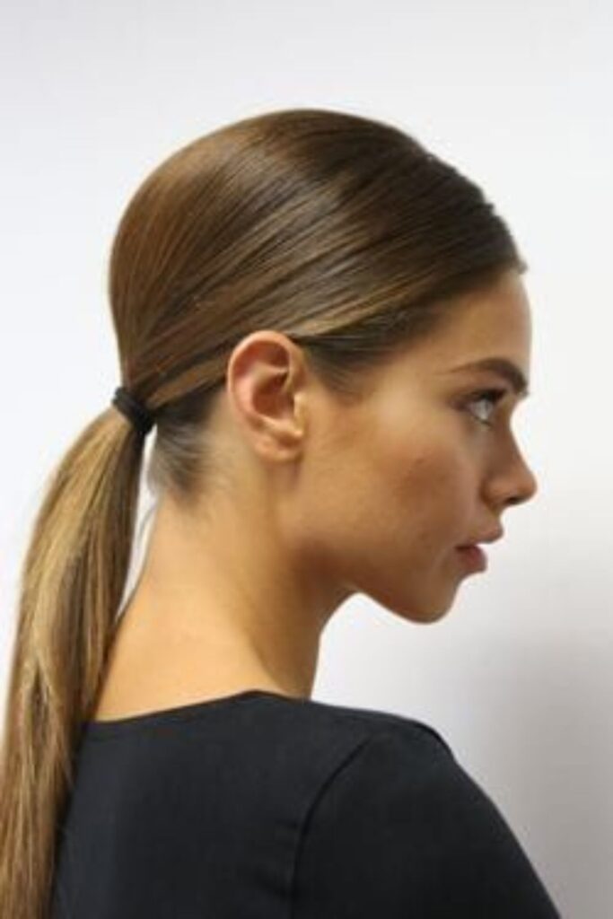 Sleek Low Ponytail