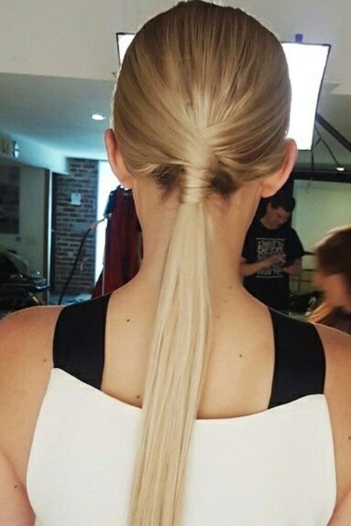 Sleek Low Ponytail