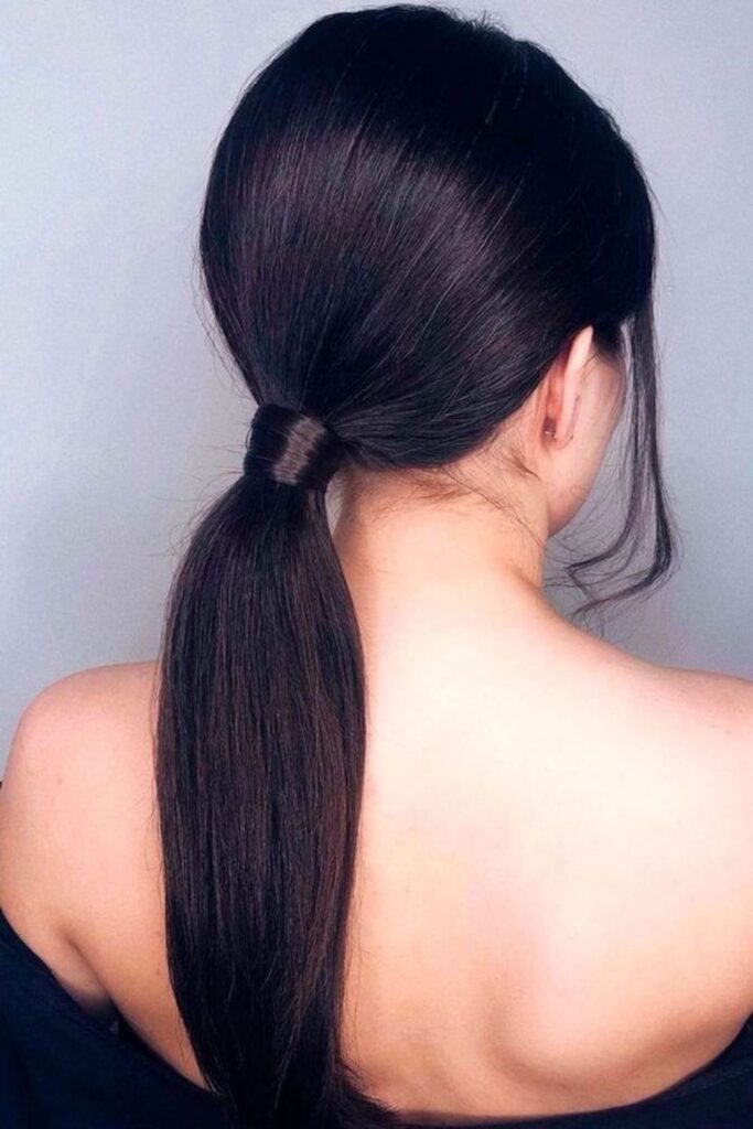 Sleek Low Ponytail Modern Elegance