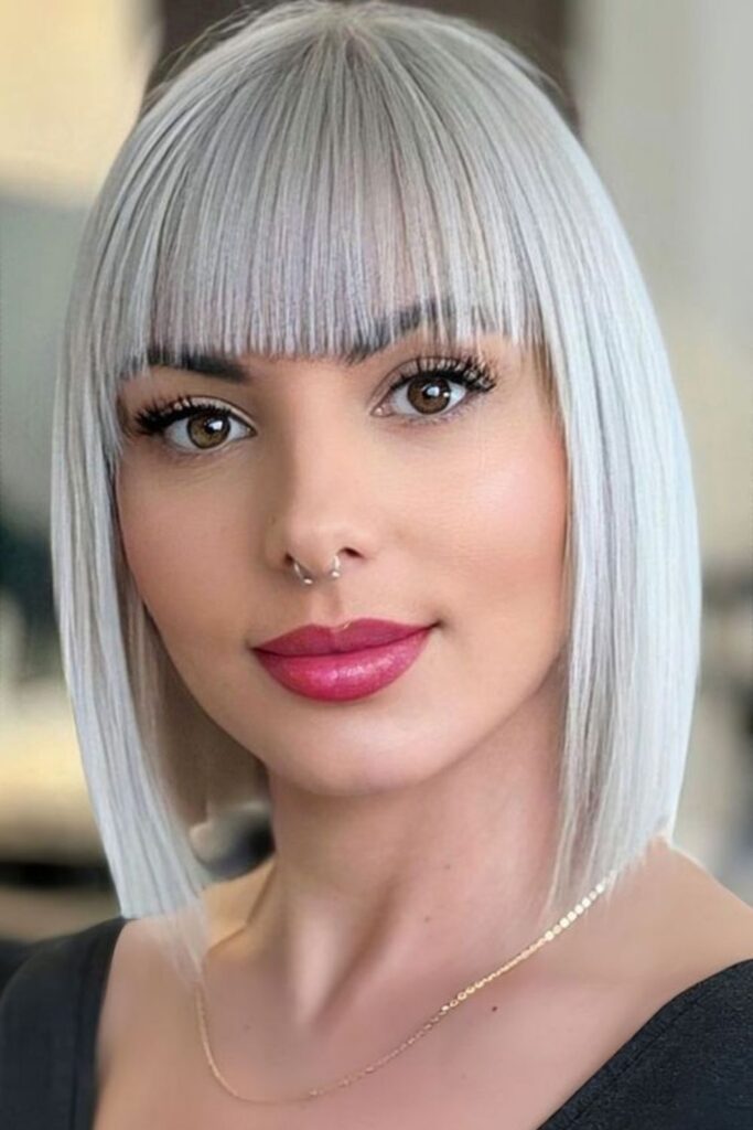 Sleek Silver Bob
