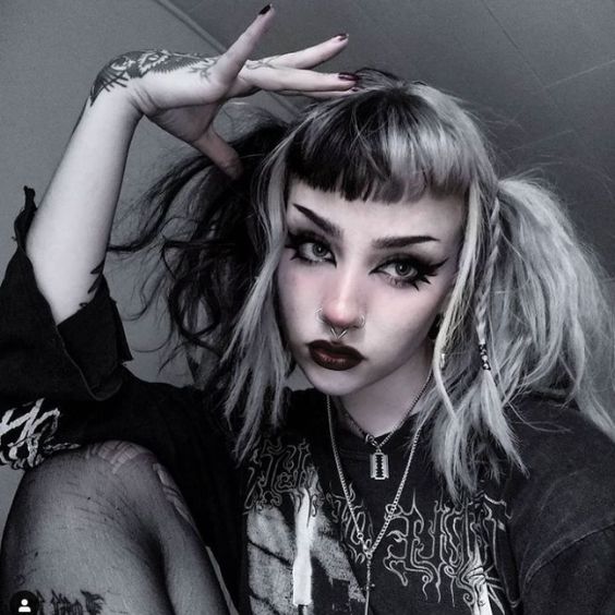 Slick Black Grunge Look