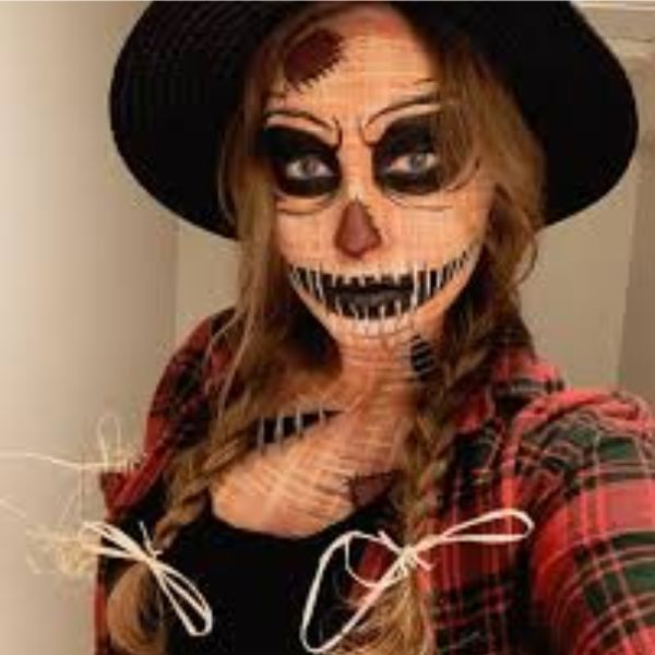 Spooky Scarecrow Makeup