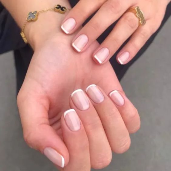 Squoval French Tips