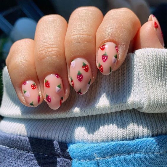 Strawberry Nails