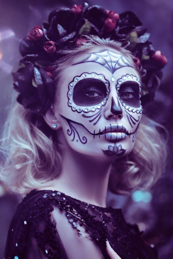 Sugar Skull Skeleton Makeup