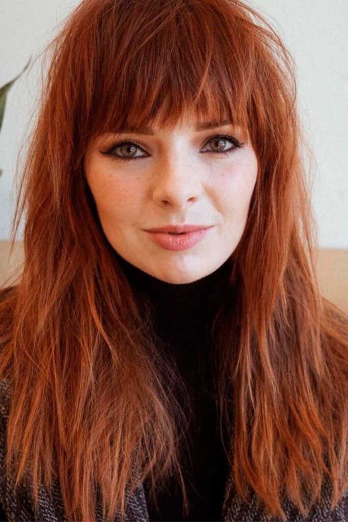 Textured Bangs Hairstyle