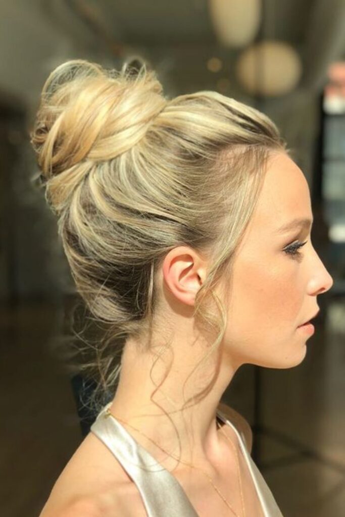 Textured High Bun