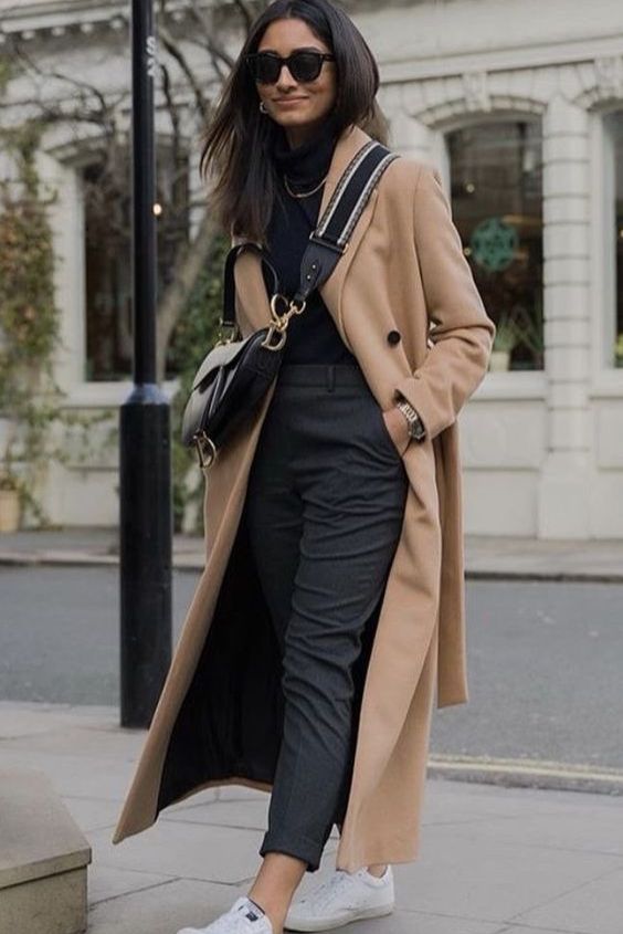 The Camel Coat and Monochromatic Look