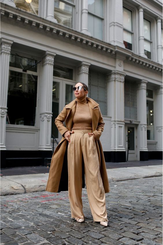 The Statement Coat and Wide-Leg Pants