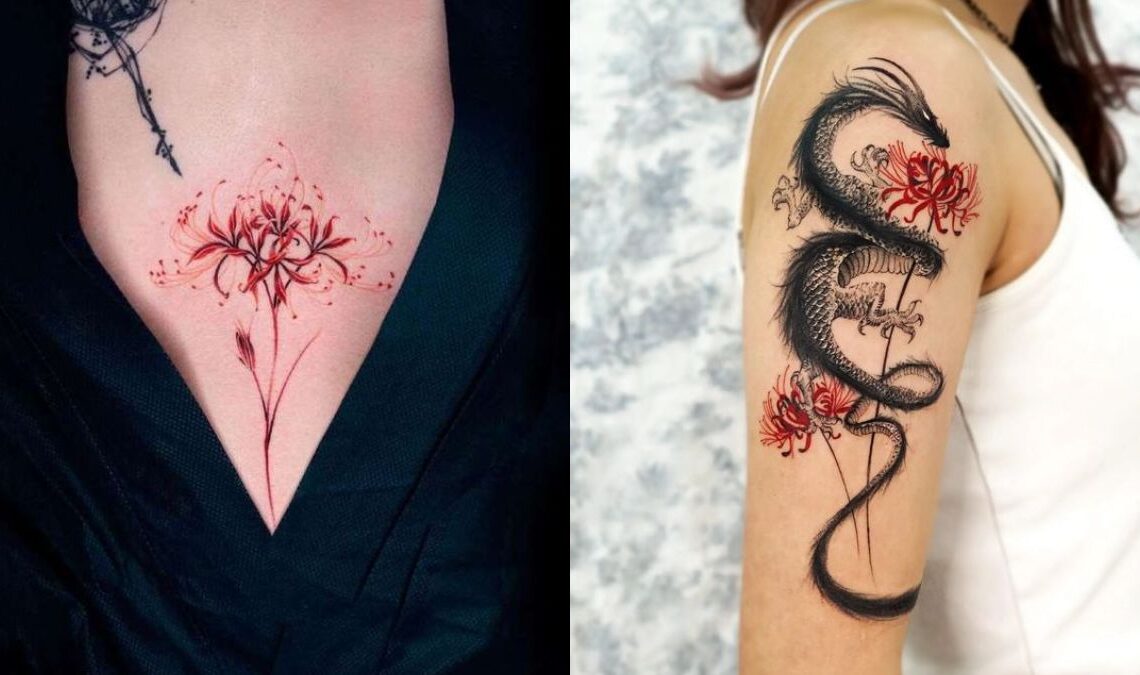 Spider Lily Tattoo Ideas