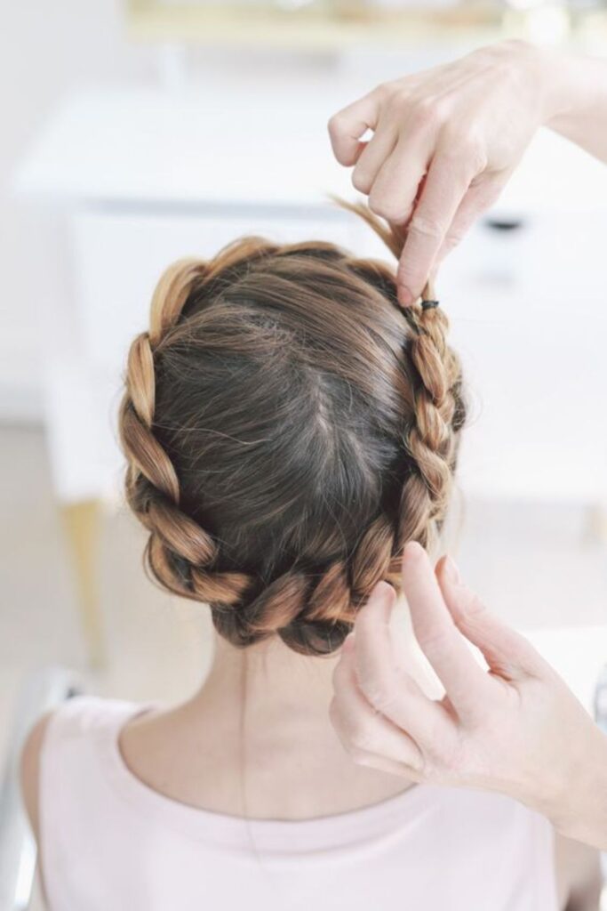 Twisted Crown Braid Whimsical Charm