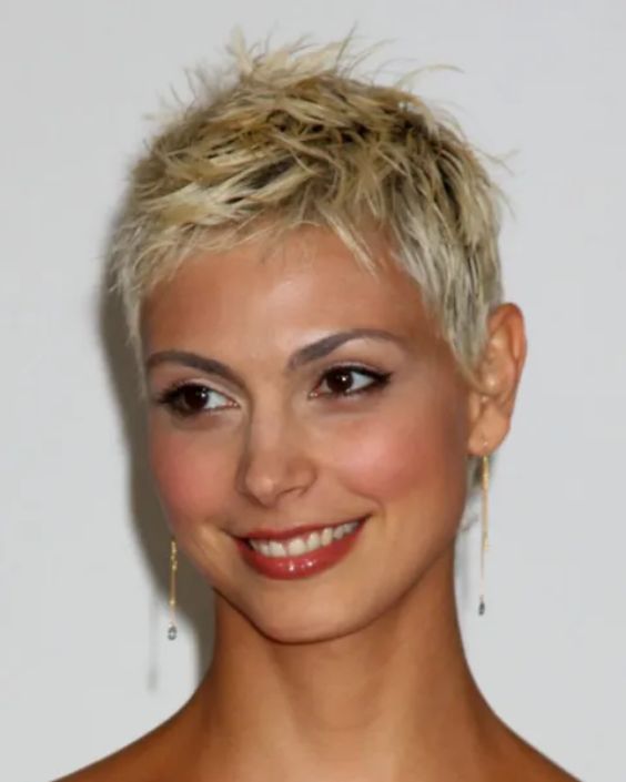 Ultra-Short Pixie With Dark Roots