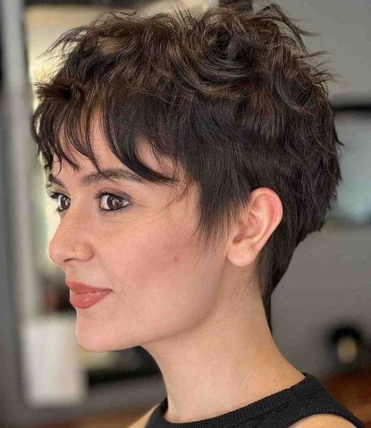 Messy Pixie with Bangs: Bold and Beautiful