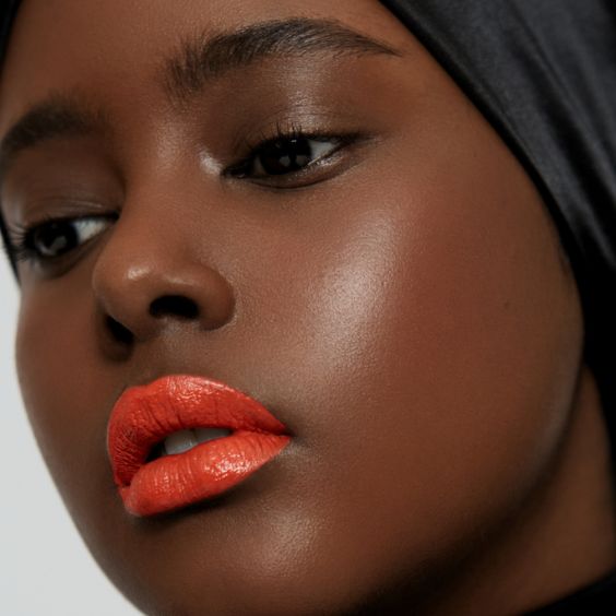 Vibrant Orange Lipstick For Brown Skin