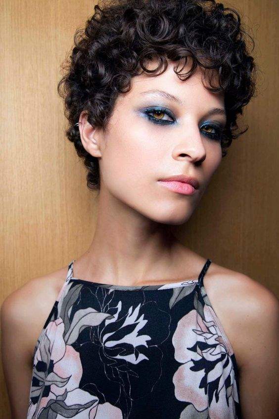 Vintage Curly Pixie Cut