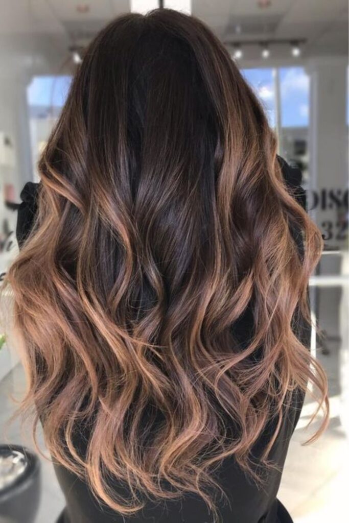 Warm Caramel Blonde Highlights