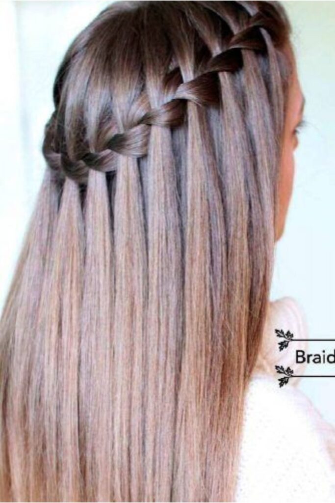 Waterfall Braid: Romantic and Dreamy 