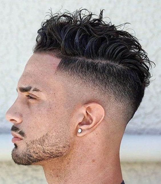 Wavy Undercut with Mid Fade