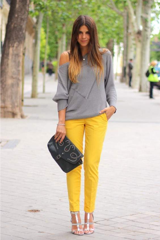 Yellow and Gray Combination