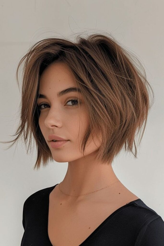 Long Pixie Bob With A Modern Vibe