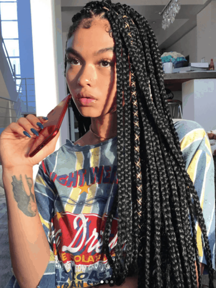 Medium Long Box Braids